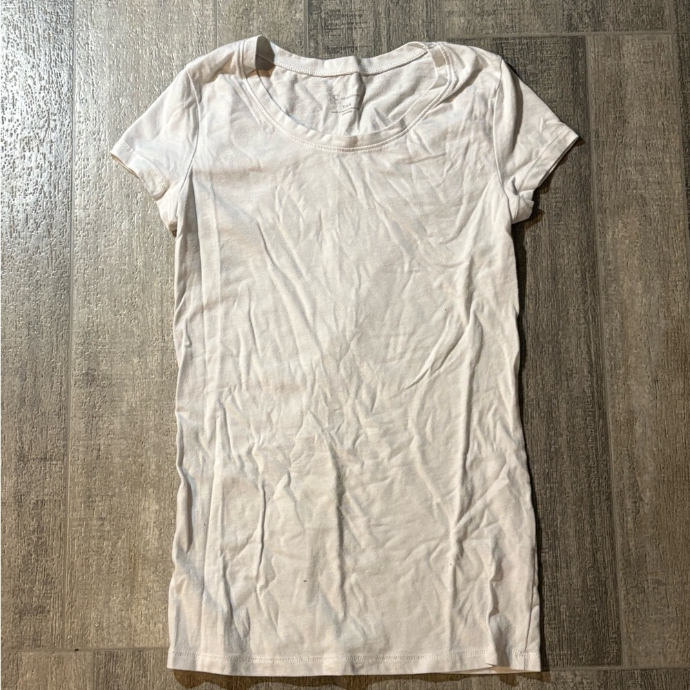 No Boundaries Light Cream Short Sleeve Tee